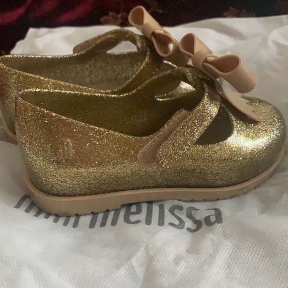 mini melissa Gold Ii Mary Jane Flat. S. 8 - Picture 4 of 7